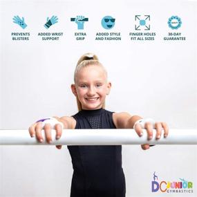 img 2 attached to 🤸 Premium Gymnastics Grips for Kids and Youth: Perfect Fit for Little Girls