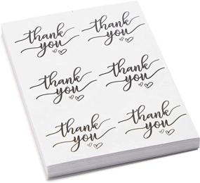 img 1 attached to 🎉 250 Pack of White Polka Dot Goodie Bags with Thank You Stickers for Party Favors, 5.5 inches - Affordable Bulk Option for Events and Celebrations