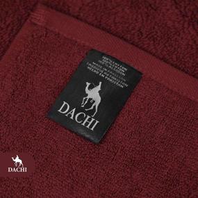 img 1 attached to 🛀 Dachi 6 Piece Towel Set - Includes 2 Bath Towels, 2 Hand Towels, and 2 Washcloths - Super Absorbent, Soft 100% Cotton Towels in Burgundy