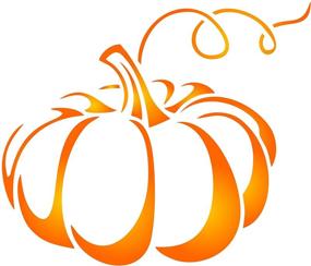 img 4 attached to 🎃 Шаблон тыквы на Хэллоуин - декоративный шаблон для рисования овощей (3,5 x 3 дюйма)