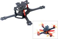 🚀 usmile alfa-genie110 110mm fpv frame: stretch x design, carbon fiber, mini quad fpv racing drone kit, 2.4 inch frame with 2.5mm arm support for runcam micro swift and micro sparrow fpv camera logo