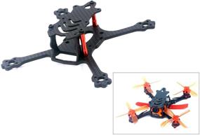 img 2 attached to 🚀 Usmile ALFA-Genie110 110mm FPV Frame: Stretch X Design, Carbon Fiber, Mini Quad FPV Racing Drone Kit, 2.4 inch Frame with 2.5mm Arm Support for Runcam Micro Swift and Micro Sparrow FPV Camera