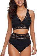 luvamia womens crochet swimsuit x large women's clothing and swimsuits & cover ups logo