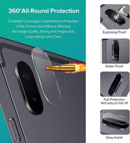 img 1 attached to 📱 Premium 2-Pack iVoler Screen Protector & Camera Lens Protector for Samsung Galaxy Tab S7 FE 5G & S7 Plus 5G - Tempered Glass, Anti-Scratch Film - 12.4 inch