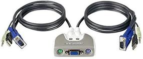 img 2 attached to Enhanced IOGEAR MiniView Micro USB Audio KVM Switch with Included Cables, GCS712U