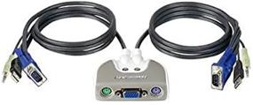 img 3 attached to Enhanced IOGEAR MiniView Micro USB Audio KVM Switch with Included Cables, GCS712U