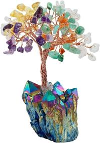 img 2 attached to Rockcloud Natural Crystal Titanium Decoration Home Decor and Artificial Plants & Flowers