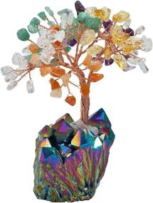 img 3 attached to Rockcloud Natural Crystal Titanium Decoration Home Decor and Artificial Plants & Flowers