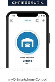 img 2 attached to Blue Garage Door Opener - Chamberlain C2405 C2405T Smart myQ App Controlled, Long-Lasting Chain Drive