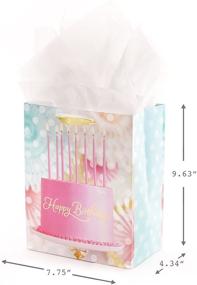 img 1 attached to Hallmark Gold and Pink Assorted Gift Bag Set (Pack of 3: 2 Large 13-inch and 1 Medium 9-inch) - Ideal for Birthdays, Mother's Day, Anniversaries, Bridal Showers and More