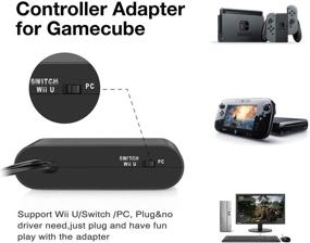 img 3 attached to 🎮 Y Team Gamecube Controller Adapter for Nintendo Switch and Wii U (Compatible with Super Smash Bros), PC, 4 Port, Black - Model W046