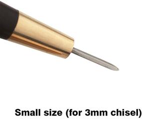 img 2 attached to 🧵 WUTA Diamond Stitching Awl Craft Sewing Kit - Ebony Blackwood Handle, Handmade Leather Tools for DIY Stitching and Tapering - 3mm, 1pcs