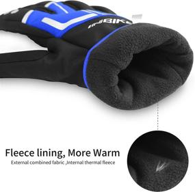 img 2 attached to 🧤 INBIKE Men's Winter Cycling Gloves - Windproof, Reflective, Thermal, Gel Pads, Touch Screen Compatible