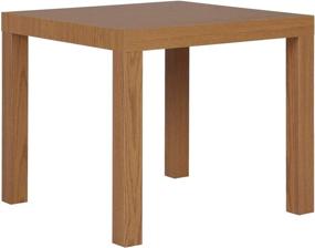 img 2 attached to 🌿 Stylish and Versatile: DHP Parsons Modern End Table in Natural Finish