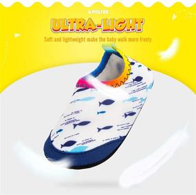 img 1 attached to 👶 Apolter Baby Swim Shoes: Non-Slip Aqua Socks for Boys and Girls