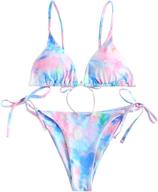 👙 zaful cinched triangle swimsuit piece - blue women's clothing and swimwear logo