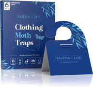 🦋 efficient moth traps for clothes closets - non-toxic pheromone moth killer, safer than moth balls - sticky indoor glue trap for closet and carpet moths логотип