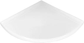 img 3 attached to 🛁 Enhance Your Bathroom Organization with Questech 9 inch Corner Floating Shelf - Polished Bright White Wall Mounted Organizer Flatback