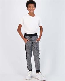img 1 attached to Real Essentials Boys Youth Active Athletic Soft Fleece Jogger Sweatpants - 3 Pack