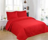 коллекция all american 3-х частей современный современный мягкий уютный красный покрывало-одеяло для кровати king/cal king спальня логотип
