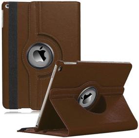 img 4 attached to IPad Mini Case Fit IPad Mini 3 Case/Ipad Mini 2 Case/Ipad Mini 1 Case - 360 Degree Rotating Stand Case Cover With Auto Wake/Sleep Compatible With Apple IPad Mini 1/2/3 Case (Brown)