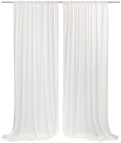 img 1 attached to Chiffon Backdrop 4 9Ftx10Ft Curtains Background
