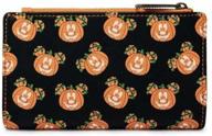 loungefly disney mickey o lantern flap wallet logo