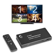 advanced connect 4-port quad hdmi multi-viewer/screen divider/switch, full hd 1080p @ 60hz, 5 viewing modes logo