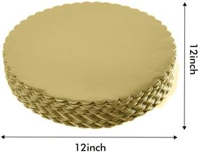 img 3 attached to Disposable Circular Cake Boards: Coated Food Service Equipment & Supplies