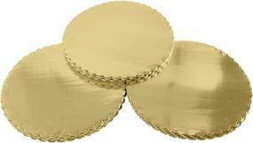 img 1 attached to Disposable Circular Cake Boards: Coated Food Service Equipment & Supplies