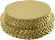 disposable circular cake boards: coated food service equipment & supplies логотип