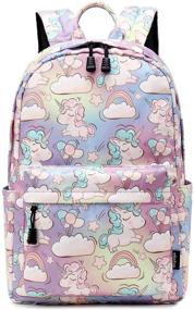 img 3 attached to Optimized Rainbow Unicorn Backpacks by Abshoo - Lightweight and Stylish