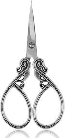 img 4 attached to 🧵 BIHRTC 4.5 Inch Small Embroidery Scissors - Sharp Stainless Steel Needlepoint Scissors for DIY, Dressmaking, Sewing, Crafting, and Needlework - Silver Scissors