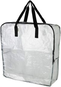 img 4 attached to 🛍️ IKEA DIMPA Storage Bag: Clear, Spacious, and Efficient (FBA)