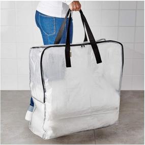 img 2 attached to 🛍️ IKEA DIMPA Storage Bag: Clear, Spacious, and Efficient (FBA)