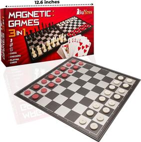 img 2 attached to Adults and Family Magnetic Travel Checkers