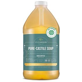 img 4 attached to 🌿 EWG Verified & Certified Palm Oil Free Castile Liquid Soap - Unscented, Non-GMO, Vegan - 64 oz., Mild & Gentle - Carrier Organic Oils Formulated