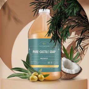 img 3 attached to 🌿 EWG Verified & Certified Palm Oil Free Castile Liquid Soap - Unscented, Non-GMO, Vegan - 64 oz., Mild & Gentle - Carrier Organic Oils Formulated