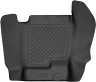 husky liners weatherbeater центральный бугельный коврик для chevrolet silverado/gmc sierra 1500 2007-13 и chevrolet silverado/gmc sierra 2500/3500 2007-14 - черный (модель: 82281) логотип