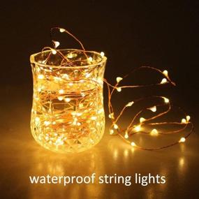 img 3 attached to 🌞 Enhance Your Outdoor Ambiance with ECOWHO Solar String Lights: 72ft 200 LED Fairy Lights - Waterproof Décor for Patio Garden Yard Party Wedding (Warm White)