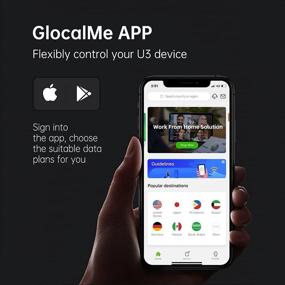 img 1 attached to 🌐 GlocalMe U3 Мобильная точка доступа 4G LTE Беспроводной портативный WiFi - Не требуется SIM-карта, подключение до 10 устройств, создание локальной сети Wi-Fi где угодно - Умный автоматический выбор местной сети - Включает 8 ГБ данных для США и 1,1 ГБ данных для международного использования.