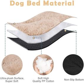 img 2 attached to 🐾 JOEJOY Calming Dog Bed Crate Pad, Ultra Soft & Washable Anti-Slip Mattress Kennel Crate Bed Mat 24/30/36/42 Inch for Sleeping Dogs and Cats - Extra Large, Large, Medium, Small Breeds - Anti-Slip Dog Cushion