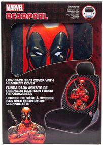 img 3 attached to 💀 Plasticolor Marvel Deadpool Repeater Low Back Universal Fit Car Truck SUV Seat Cover - The Ultimate Seat Protection!