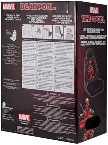 img 2 attached to 💀 Plasticolor Marvel Deadpool Repeater Low Back Universal Fit Car Truck SUV Seat Cover - The Ultimate Seat Protection!