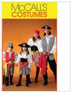 👻 раскройные модели костюмов пирата на хэллоуин для мальчиков и девочек mccall's m4952, размеры 3-8 логотип