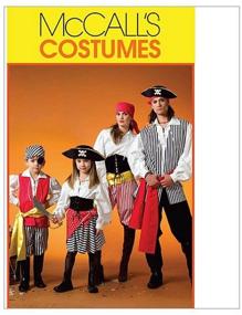 img 1 attached to 👻 Раскройные модели костюмов Пирата на Хэллоуин для мальчиков и девочек McCall's M4952, размеры 3-8