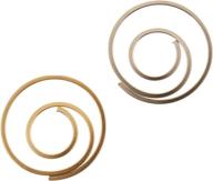 🔗 metal spiral clips, 25/pkg, gold & silver - creative impressions 85001 logo