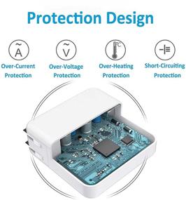 img 2 attached to 🔌 45W T-Tip Connector Power Adapter for Mac Book Air 11-inch and 13 Inch (After Mid 2012) - Universal Charging Solution