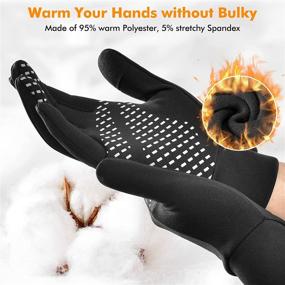img 3 attached to Flexible Lightweight Running Gloves, Ideal for Daily Use & Driving, Touchscreen Thin Gloves for Men and Women - Cozy Cold Weather Liners!