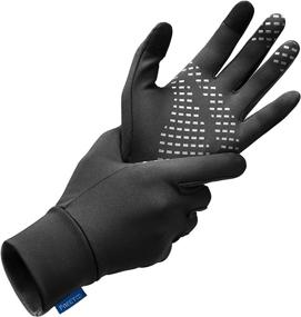img 4 attached to Flexible Lightweight Running Gloves, Ideal for Daily Use & Driving, Touchscreen Thin Gloves for Men and Women - Cozy Cold Weather Liners!